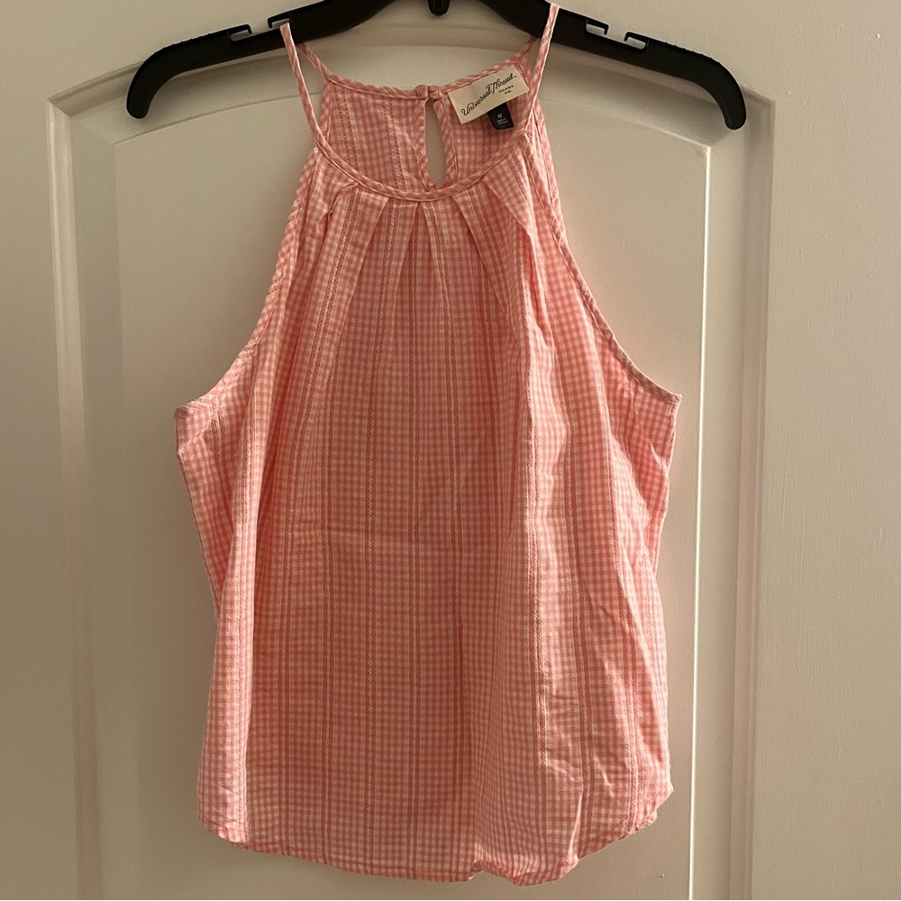 Pink Gingham tank top